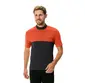 VAUDE Matera HZ Fietsshirt Korte Mouwen Zwart/Rood Heren