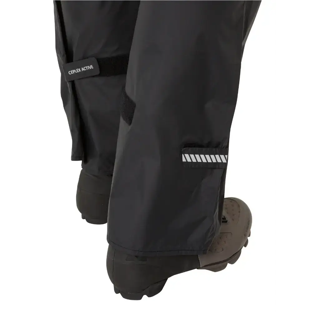 VAUDE Drop Pants II Regen Fietsbroek Lang Zwart/Zwart Heren