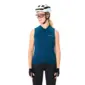 VAUDE Matera FZ Tricot Fietsshirt Zonder Mouwen Blauw Dames