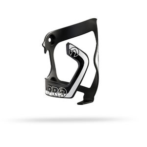 Pro  Alu Bidonhouder Zwart/Wit Zijkant Links