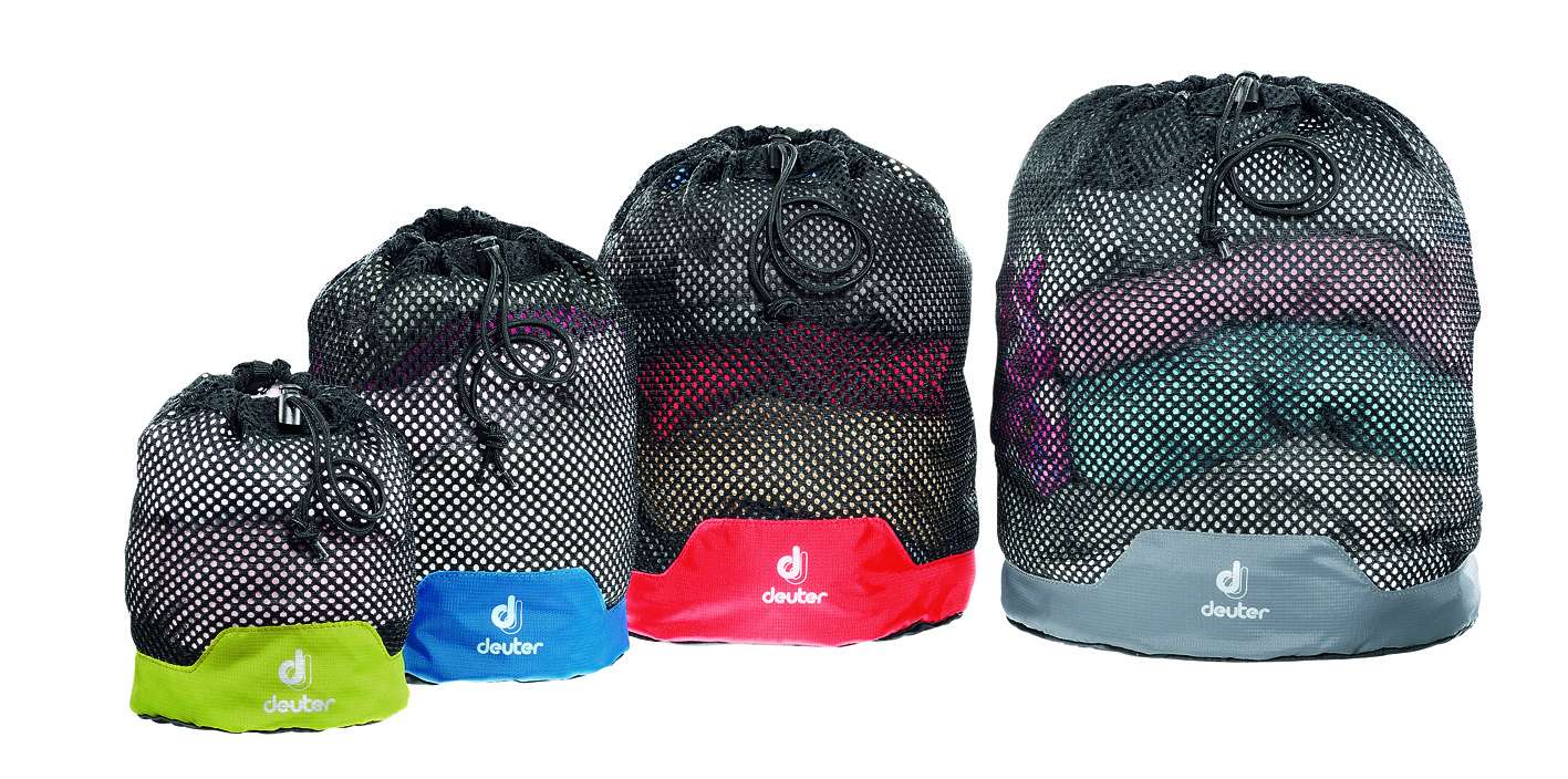 Deuter Mesh Sack XL Opbergzak Zwart/Grijs