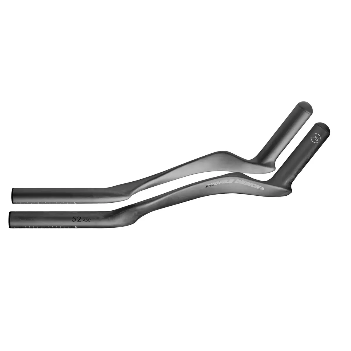 Profile Design 52 ASC Aerobar Extenties 340mm Carbon Zwart
