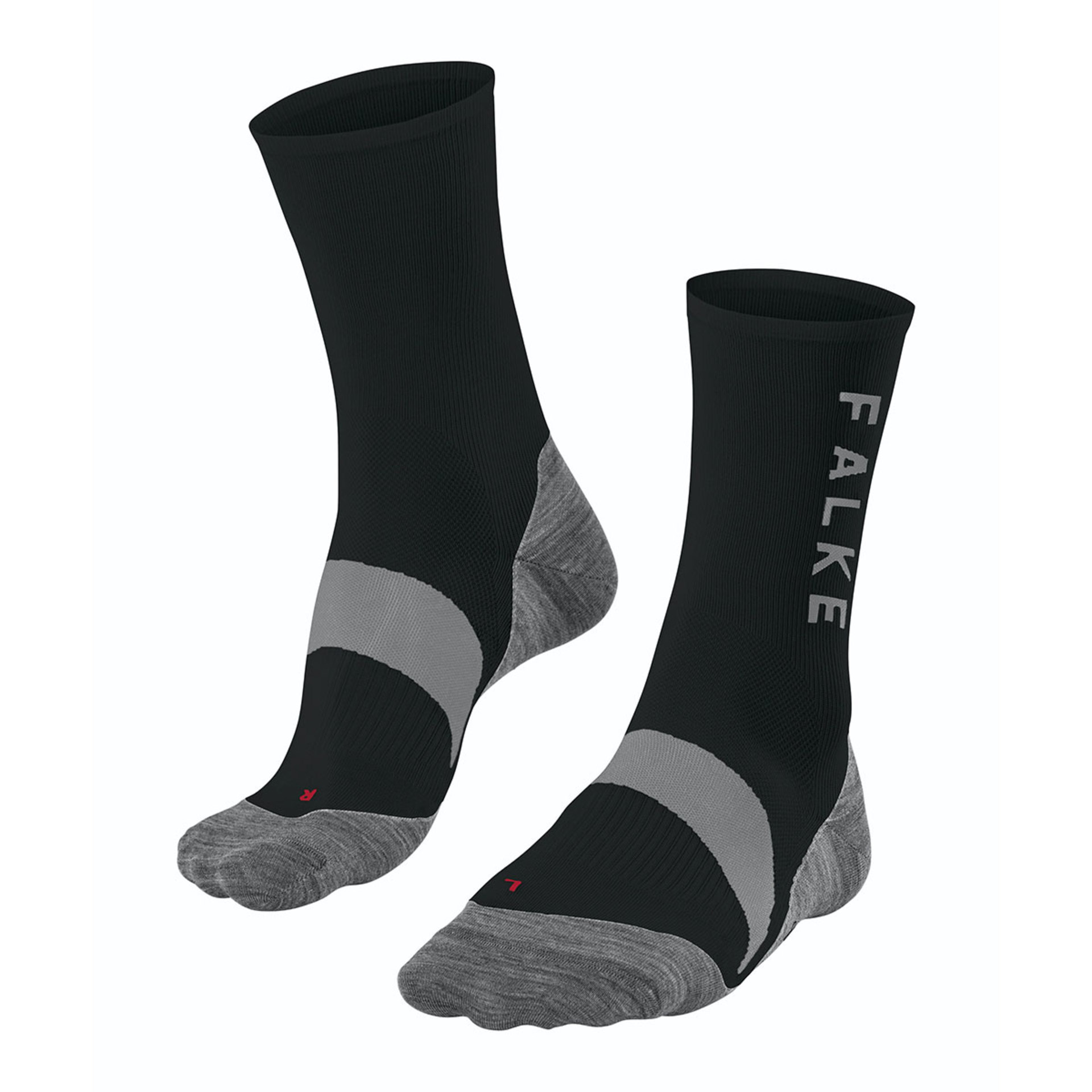 Falke BC6 Fietssokken Zwart/Grijs 