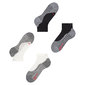 Falke RU4 Short Hardloopsokken 2-Pack Zwart/Wit Heren