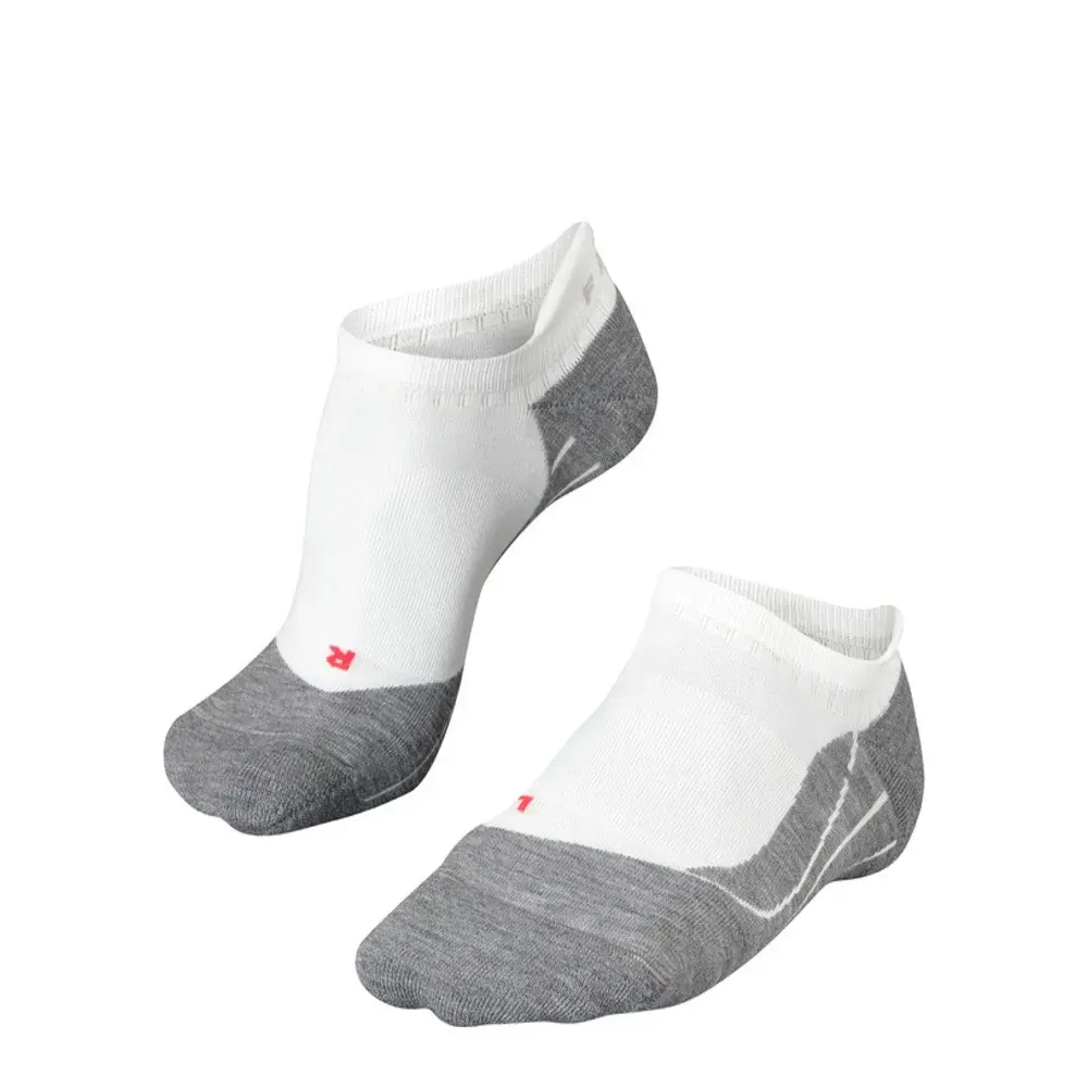 Falke RU4 Endurance Invisible Hardloopsokken Wit/Grijs Heren