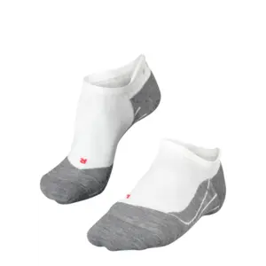 Falke RU4 Endurance Invisible Hardloopsokken Wit/Grijs Heren