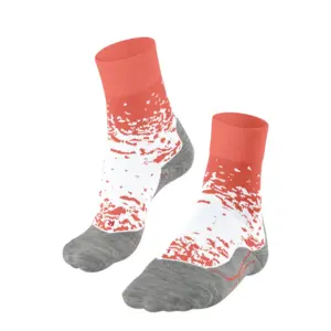 Falke RU4 Endurance Hardloopsokken Rood/Wit Dames