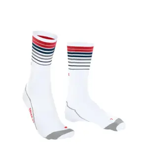 Falke BC Impulse Fietssokken Wit/Grijs/Rood/Blauw