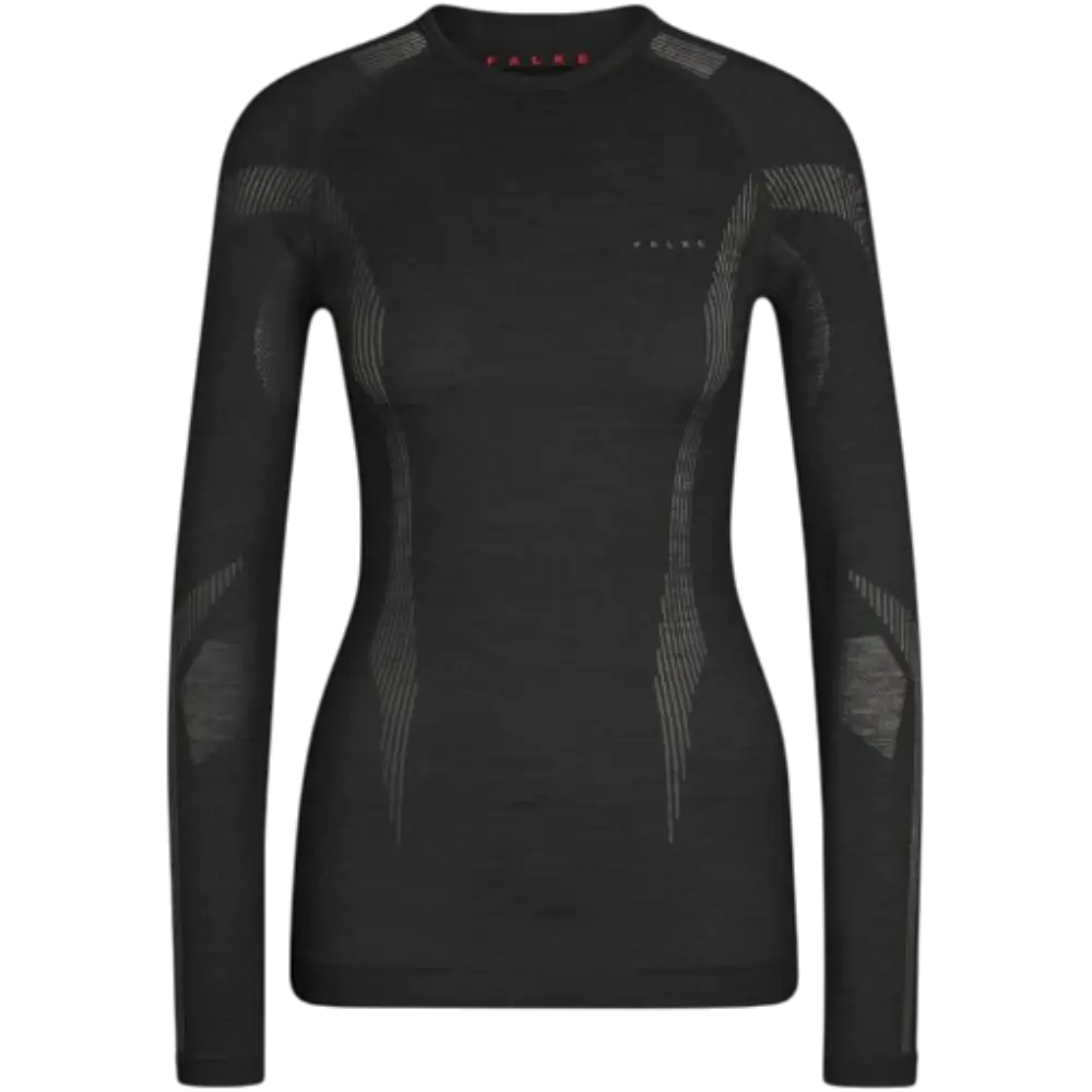 FALKE Wool-Tech Thermoshirt Lange Mouwen Zwart Dames