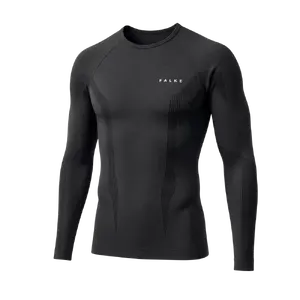 FALKE Wool-Tech Thermoshirt Lange Mouwen Zwart Heren