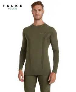 Falke Wool-Tech Thermoshirt Lange Mouwen Olijfgroen Heren