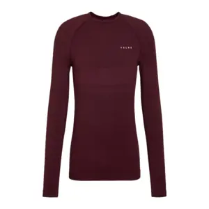 Falke Wool-Tech Protective Trend Thermoshirt Lange Mouwen Donkerrood Heren