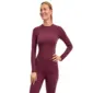 Falke Capsule Protective Trend Thermoshirt Lange Mouwen Donkerrood Dames