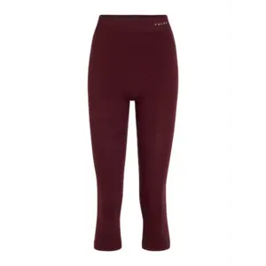 Falke Wool-Tech Protective Trend 3/4 Thermobroek Donkerrood Dames