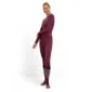 Falke Wool-Tech Protective Trend 3/4 Thermobroek Donkerrood Dames