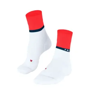 Falke RU4 Endurance Compression Hardloopsokken Wit/Rood Heren