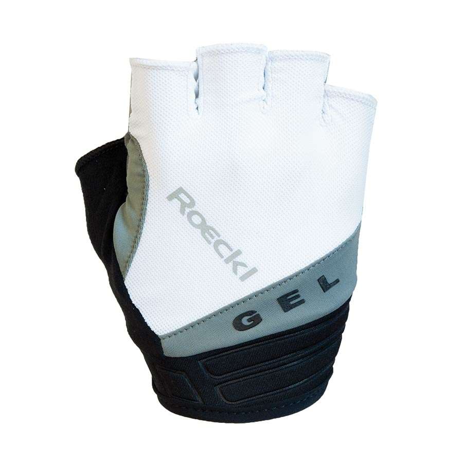Roeckl Itamos Zomer Fietshandschoenen Wit/Zilver