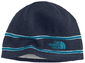 The North Face TNF Logo Beanie Deep Water Blue/Boulder Blue