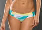 Oakley Ruched Bottom Green Print Women
