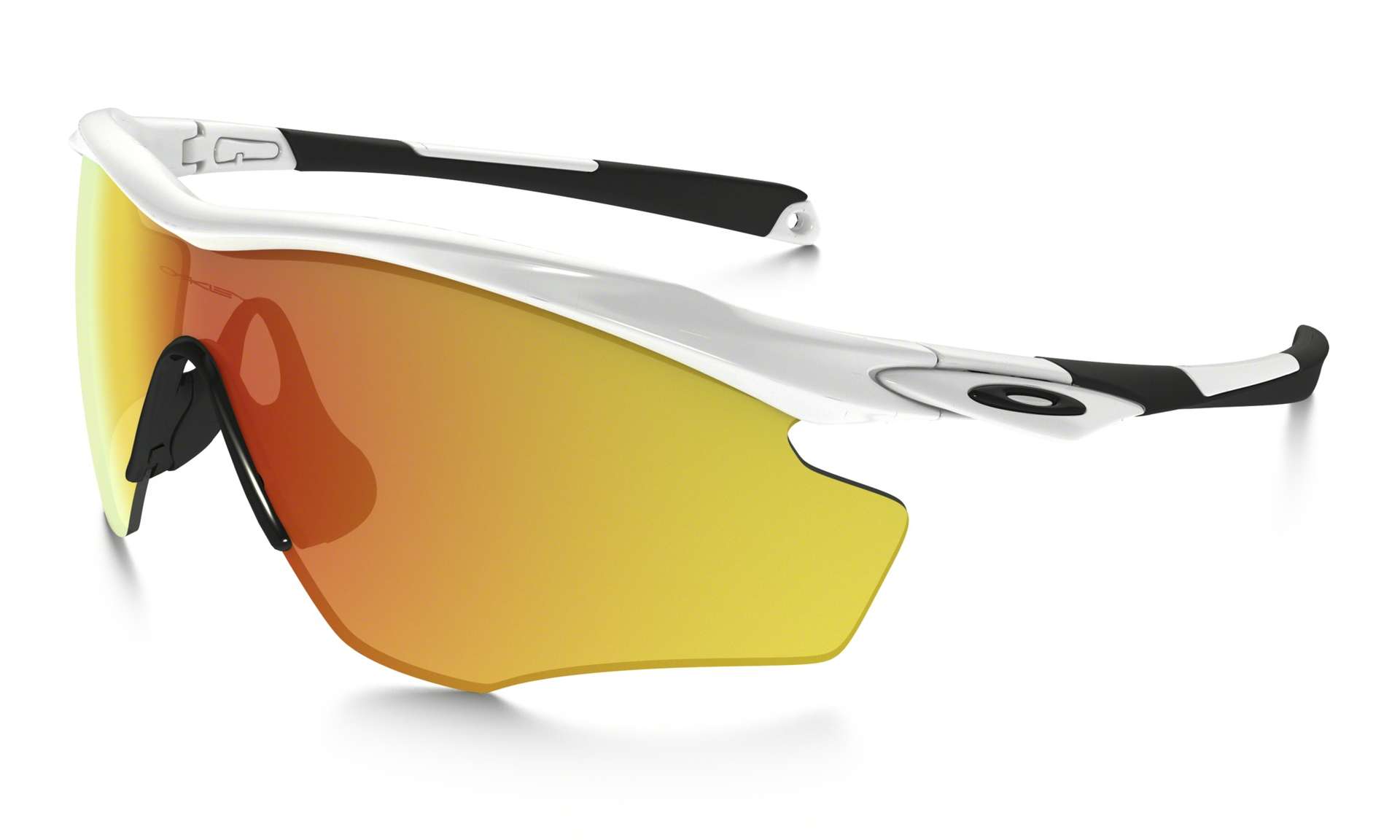 OAKLEY M2 Frame XL Sport Zonnebril Wit Fire Iridium Lens