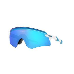 Oakley Encoder Sport Zonnebril Wit Met Prizm Sapphire Lens