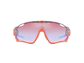Oakley Jawbreaker Fietsbril Prizm Snow Sapphire Lens Zilver/Oranje