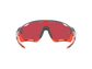 Oakley Jawbreaker Fietsbril Prizm Snow Sapphire Lens Zilver/Oranje