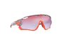 Oakley Jawbreaker Fietsbril Prizm Snow Sapphire Lens Zilver/Oranje