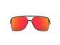 Oakley Castel Sport Zonnebril Prizm Ruby Lens Mat Grijs