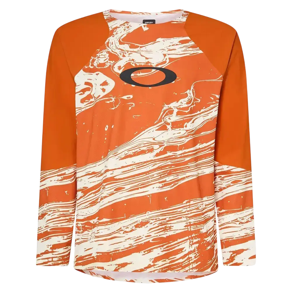 OAKLEY Seeker Airline MTB Fietsshirt Lange Mouwen Wit/Bruin Heren