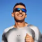 Oakley Bisphaera Sport Zonnebril Prizm Sapphire Polarized Lens Mat Grijs