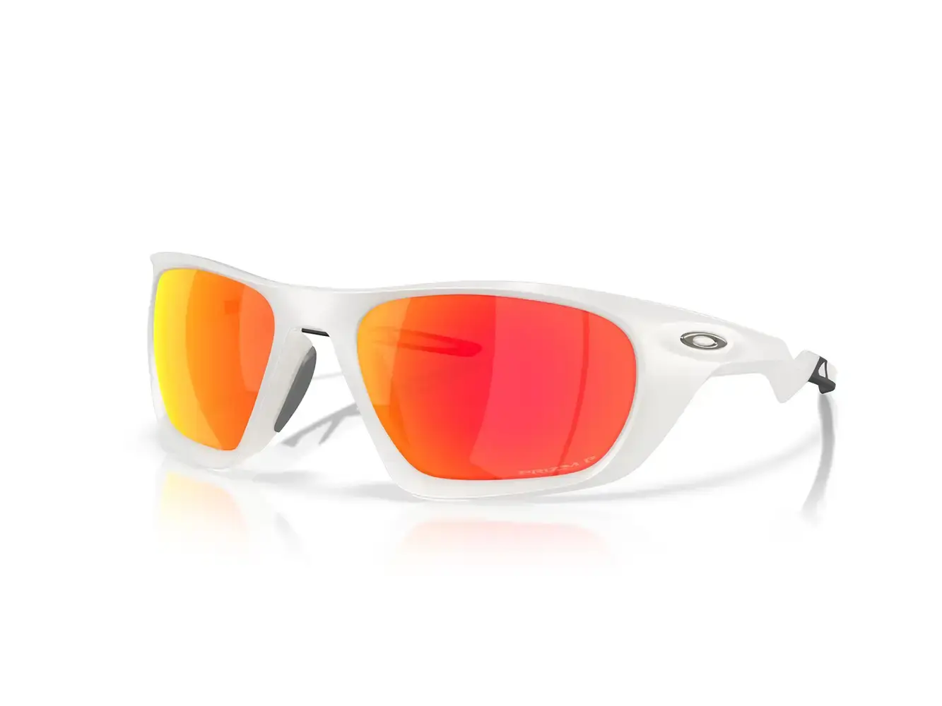 Oakley Lateralis Sport Zonnebril Prizm Ruby Polarized Lens Mat Wit