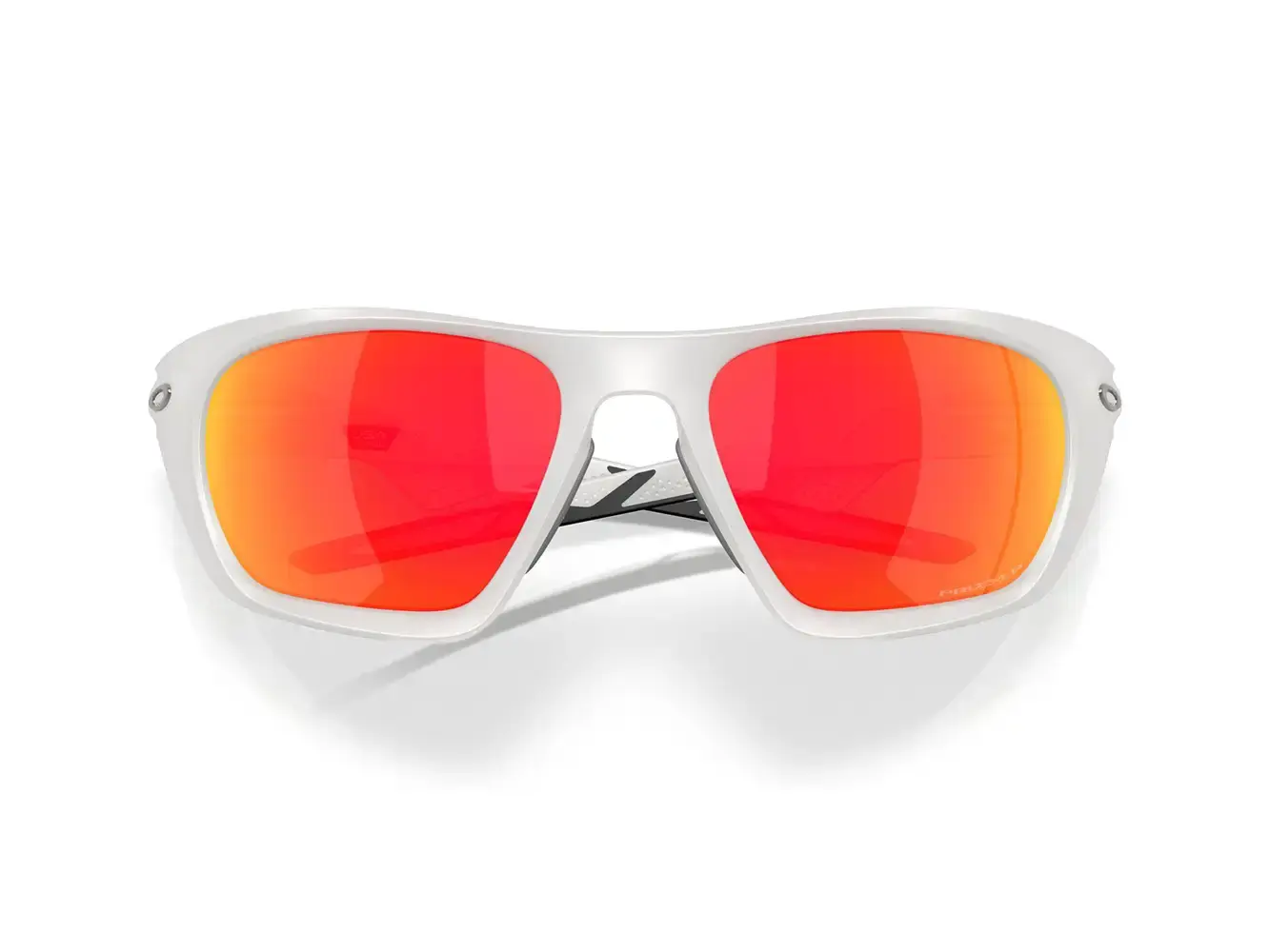 Oakley Lateralis Sport Zonnebril Prizm Ruby Polarized Lens Mat Wit