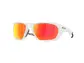 Oakley Lateralis Sport Zonnebril Prizm Ruby Polarized Lens Mat Wit