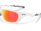 Oakley Lateralis Sport Zonnebril Prizm Ruby Polarized Lens Mat Wit