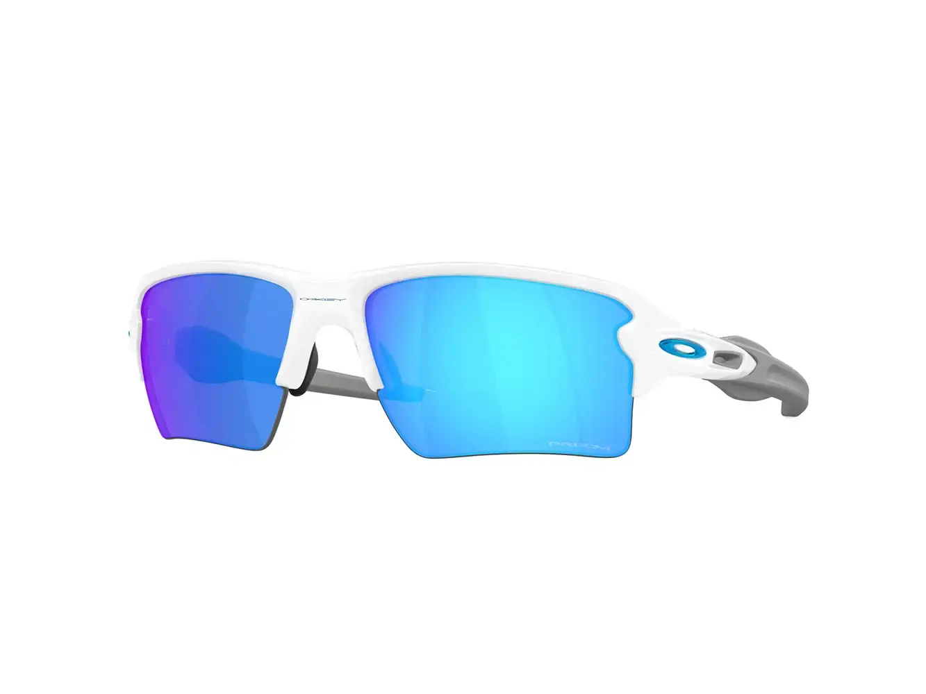 Oakley Flak 2.0 XXL Sport Zonnebril Prizm Sapphire Lens Polished Wit