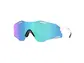 Oakley Cybr Zero Sport Zonnebril Prizm Sapphire Lens Polished Wit