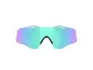 Oakley Cybr Zero Sport Zonnebril Prizm Sapphire Lens Polished Wit