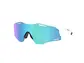 Oakley Cybr Zero Sport Zonnebril Prizm Sapphire Lens Polished Wit