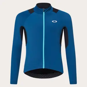 Oakley Endurance Pro Thermal Fietsshirt Lange Mouwen Blauw/Zwart Heren