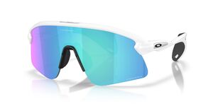 Oakley Stunt Devil S Sport Zonnebril Mat Wit met Prizm Sapphire Lens