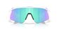 Oakley Stunt Devil Sport Zonnebril Mat Wit met Prizm Sapphire Lens