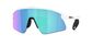 Oakley Stunt Devil Sport Zonnebril Mat Wit met Prizm Sapphire Lens