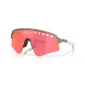 Oakley Sutro Lite Sweep Mat Zilver/Blauw met Prizm Trail Torch Lens