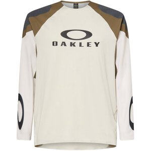 Oakley Seeker Edge MTB Fietsshirt Lange Mouwen Beige/Groen