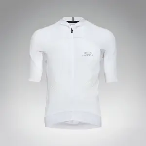 Oakley Endurance Aero Fietsshirt Korte Mouwen Wit
