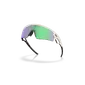 Oakley Sphaera Strike Sport Zonnebril Offwhite met Prizm Road Jade