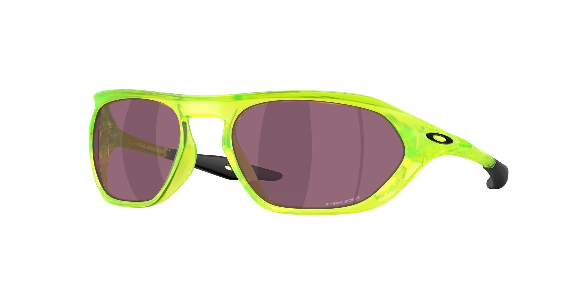 OAKLEY Cage Jacket Sport Zonnebril Fluo Groen met Prizm Road Black Iridium