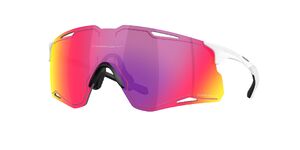 Oakley Cybr Lightning Sport Zonnebril Wit met Prizm Road Lens