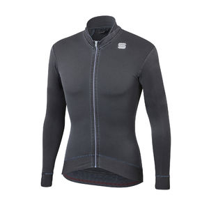 Sportful Monocrom Thermal Fietsshirt Lange Mouwen Grijs Heren